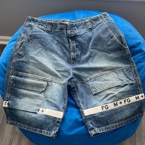 Vintage Marithe Francois Girbaud baggy jean shorts